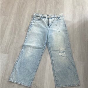 Light Blue Distressed Women's Jeans